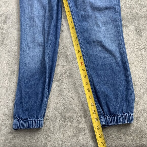 Frank & Eileen Jameson Jeans Womens 0 Blue Utility Denim Joggers Casual - Picture 5 of 13